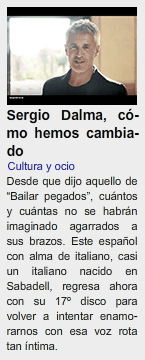 CULTURA Y OCIO: Sergio Dalma, cmo hemos cambiado.