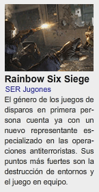 SER JUGONES:Rainbow Six Siege.