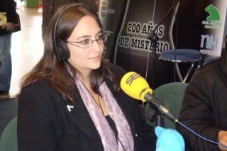 Certamen Literario 2009: Programa Hoy por Hoy Madrid Sur (proclamancin de ganadores). Tacha Romero, Directora del Centro de Poesa Jos Hierro. 