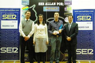Certamen Literario 2009: Entrega de Premios. Cefoim, Primer Premiado y Director SER Madrid Sur.