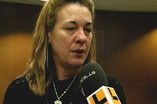 Pilar Manjn, presidenta de la Asociacin 11M, contundente y emotiva en Fuenlabrada.