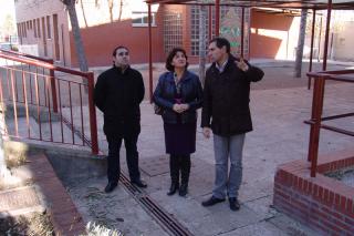 La alcaldesa de Ciempozuelos visita las obras de mejora de los CEIP Andrs Segovia y Ventura Rodrguez.