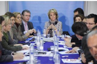 Aguirre confirma en Legans que en la lista del PP a la Asamblea de Madrid repetirn los cinco primeros de la candidatura de 2007