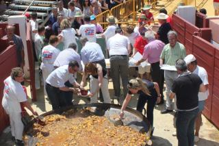 Las peas taurinas de Parla invitan a cerca de 1.500 vecinos a degustar su caldereta de carne de lidia 