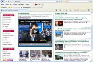 El PSOE de Legans denuncia un uso partidista de la web de comunicacin municipal.