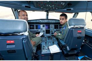 Militares saudes realizan vuelos de entrenamiento en Getafe