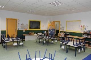 Las obras en el colegio 2 de mayo de Pinto avanzan con dos aulas nuevas.