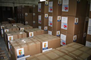 El Ayuntamiento de Getafe enviar a Cuba 263 cajas de alimentos, juguetes y material de distinto tipo.