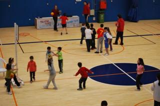 Clausura de las I Jornadas deportivas de baloncesto en Navidad organizadas por el Pool Xetafe.