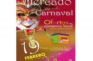 Pinto vuelve a promocionar el comercio local con un mercado de carnaval.