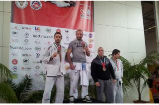 El deportista de Valdemoro Jorge Espaol, subcampen de Europa de Jiu-Jitsu brasileo.