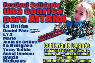 La Unión, Melocos y Asfalto, en el festival solidario “Una sonrisa para Aitana” en Leganés.