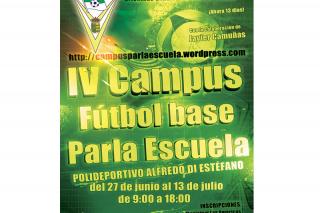 Sigue abierto el plazo de inscripcin para el IV Campus de ftbol base del Club Polideportivo Parla Escuela.
