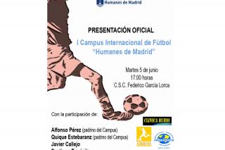 Presentacin del I Campus Internacional de Ftbol Humanes de Madrid.