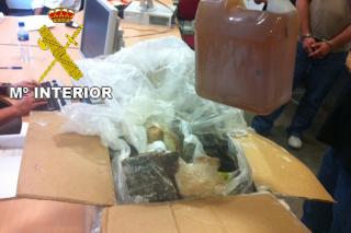 Tres detenidos en Fuenlabrada como receptores de casi 14 kilos de cocana.