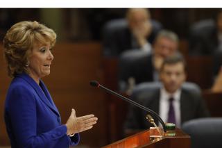 Esperanza Aguirre dimite como presidenta de la Comunidad de Madrid