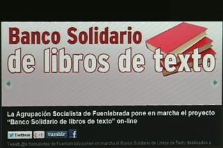 Los socialistas fuenlabreos abren un Banco Solidario de libros de texto on line.