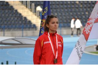 La atleta de Parla Judith Ugrai consigue tres metales en el Europeo juvenil y junior de atletismo para personas sordas.