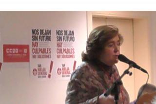 Isabel Martnez es reelegida secretaria general de Comisiones Obreras en el sur de Madrid.