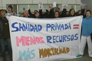 Los hospitales del sur de Madrid se sumarn a la huelga de cuatro das contra la privatizacin. 