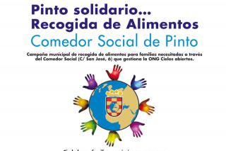 Pinto inicia una recogida de alimentos para el comedor social de la ONG Cielos Abiertos.