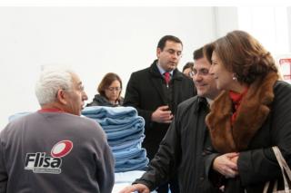 La directora general de empleo visita una empresa de Fuenlabrada con personal discapacitado