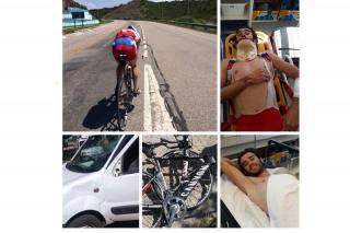 El ciclista fuenlabreo Dani Moreno sufre un atropello sin consecuencias graves en Argentina.
