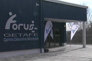 Juan Soler inaugura la ampliacin del complejo deportivo y acutico Getafe Norte.