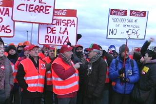 Las primeras salidas de trabajadores de Coca Cola Fuenlabrada sern efectivas el 31 de marzo.