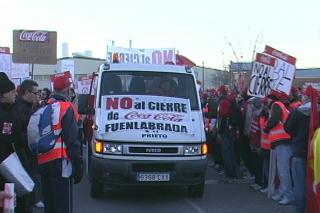 Trabajadores de Coca Cola organizan la II Marcha de Fuenlabrada a Sol contra el ERE. 