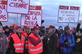 Trabajadores de toda Europa rechazan la poltica empresarial de las embotelladoras de Coca Cola