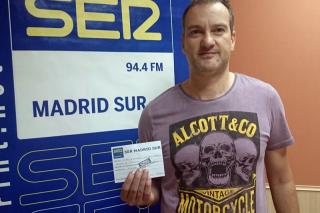 Guillermo Veleda, ganador del concurso del 50 aniversario del Atltico Pinto en SER Madrid Sur
