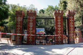 Getafe rehabilita una puerta del siglo XIX ubicada en el parque Lorenzo Azofra