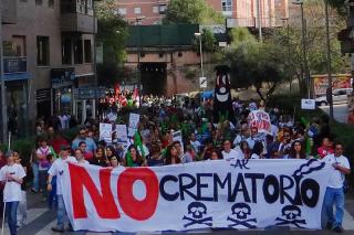 Cientos de personas acuden a Valdemoro para oponerse al prximo crematorio
