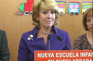 Esperanza Aguirre `decepcionada porque slo se haya levantado parte del secreto de sumario del Grtel en Madrid.