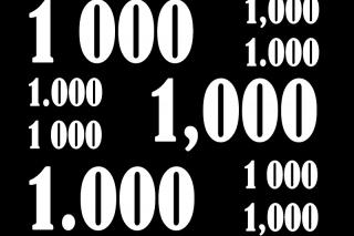 Blog de lengua: seale la forma correcta entre 1.000, 1 000 y 1,000