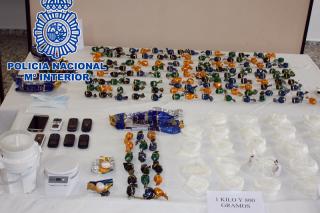 La Polica Nacional desarticula una red de trfico de metanfetamina con detenciones en Fuenlabrada y Parla