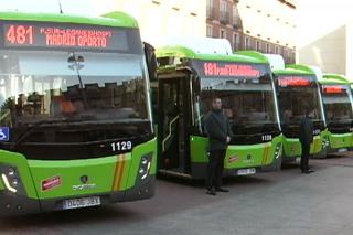 La Comunidad de Madrid presenta en Leganés 14 nuevos autobuses interurbanos a gas natural