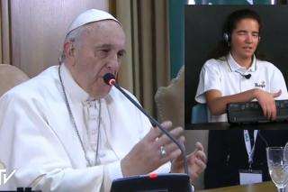 Una niña fuenlabreña le cuenta al Papa cómo superar la discapacidad