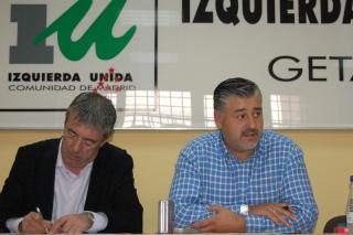 Gordo dice en Getafe que IU no vetar a nadie como presidente de Caja Madrid y que tampoco entran en debates.