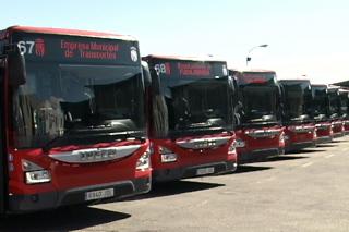 Ocho nuevos autobuses menos contaminantes se incorporan a la flota de la EMT de Fuenlabrada 
