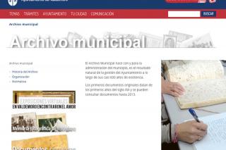 Valdemoro crea una web para facilitar el acceso y la investigación del archivo municipal