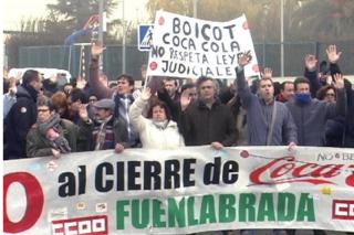 CCOO asegura que Coca Cola no ha permitido a los representantes sindicales de Fuenlabrada acceder a la sede de Madrid