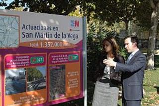 La Comunidad destina 1,3 millones de euros a mejorar las carreteras de San Martn de la Vega.