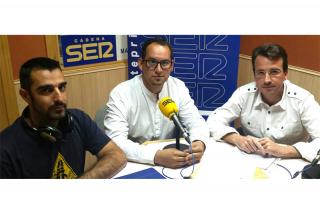 Miguel Ángel Recuenco (PP), Serafín Faraldos (PSOE) y Alejandro Álvarez (Ganar Fuenlabrada) debaten en Hoy por Hoy Madrid Sur