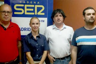 José Pedro Flores (PP), Ismael Abad (PSOE), Patricia de Frutos (C´s) y Antonio Utanda (Ganar Humanes) debaten en Hoy por Hoy Madrid Sur