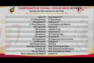 Rayo Vallecano- Getafe CF y CD Leganés- Granada CF, 1/16 de final de Copa del Rey