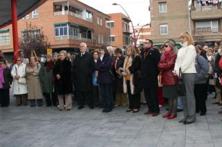 Los municipios del sur de Madrid se concentran contra la violencia de gnero. 