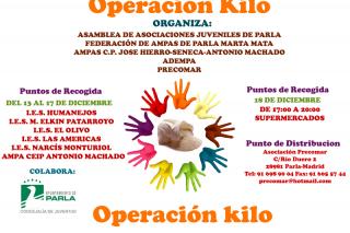 Diversos colectivos, la asociacin PRECOMAR y la Concejala de Juventud y Servicios Sociales de Parla participan en la Operacin Kilo.