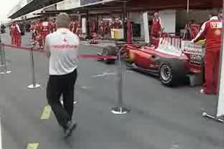 Espiando el Ferrari de Alonso